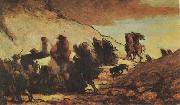 Honore  Daumier The Emigrants (mk09) Sweden oil painting artist